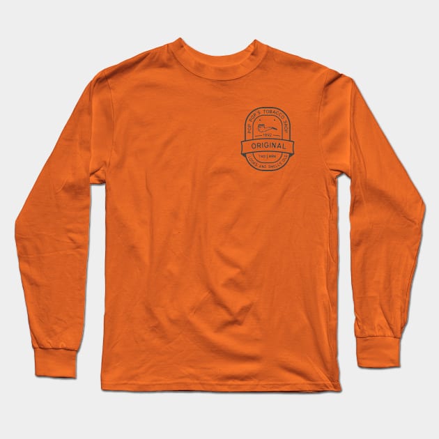 Pop Pop's Tobacco Shop Long Sleeve T-Shirt by Narrative Designs